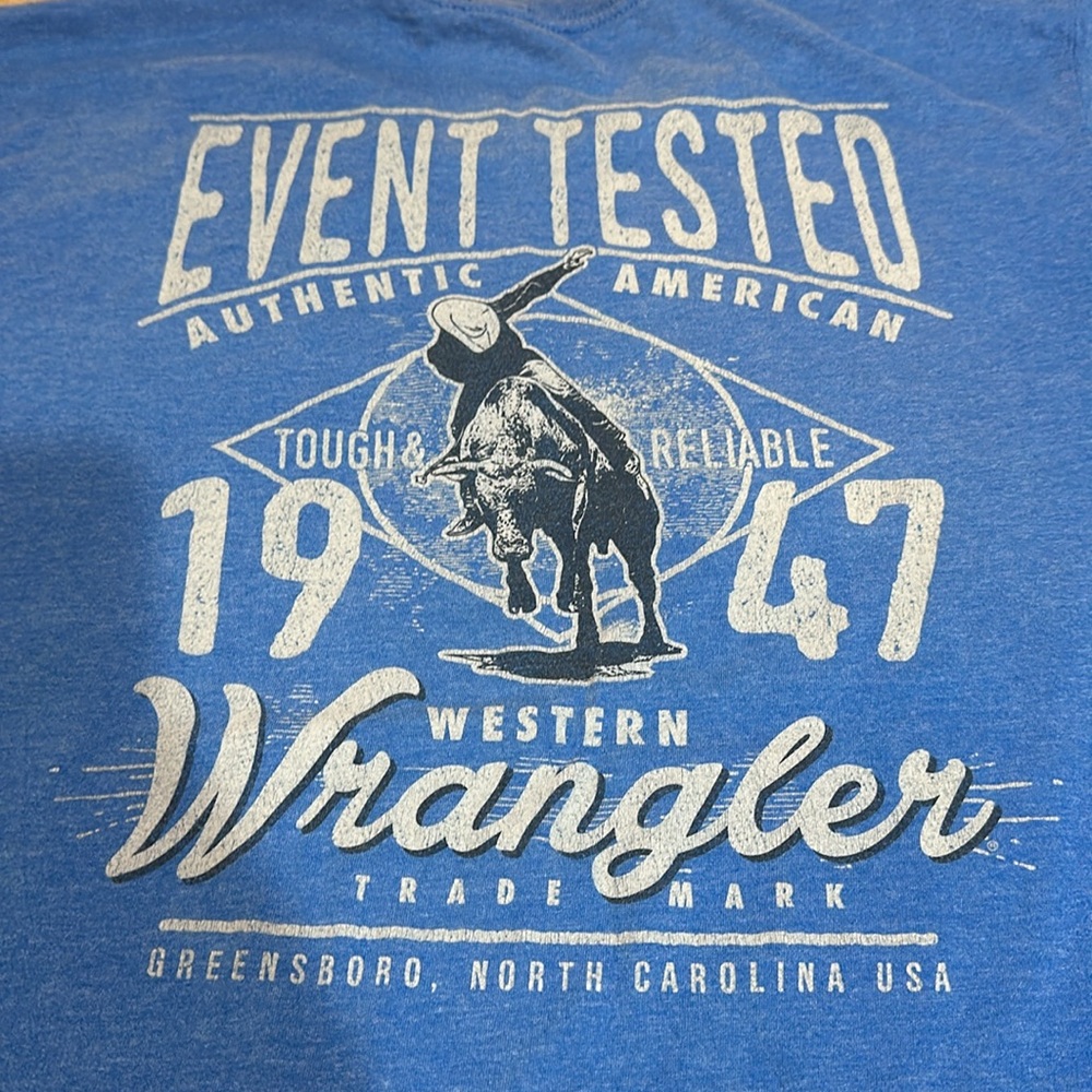 Men’s wrangler T-shirt, size large - Picture 5 of 5
